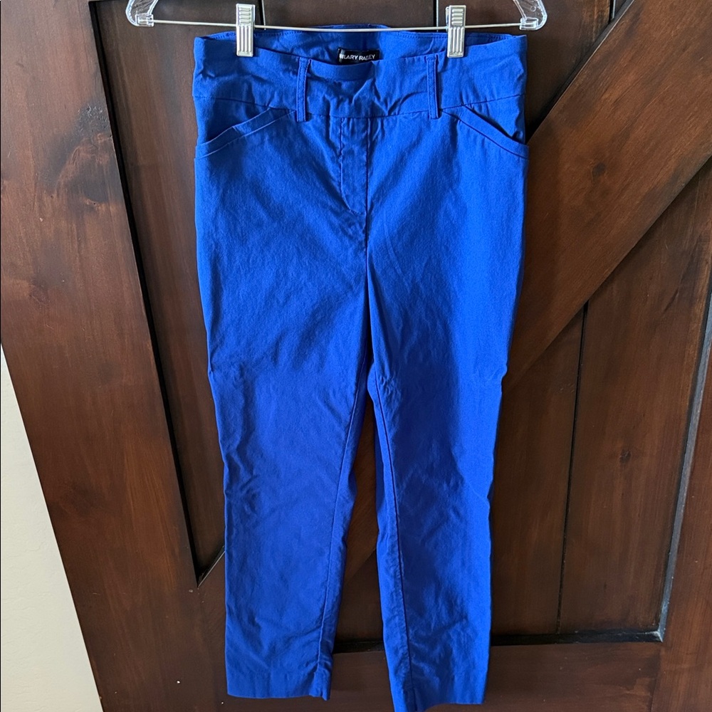Hilary Radley Royal Blue Crop Pant